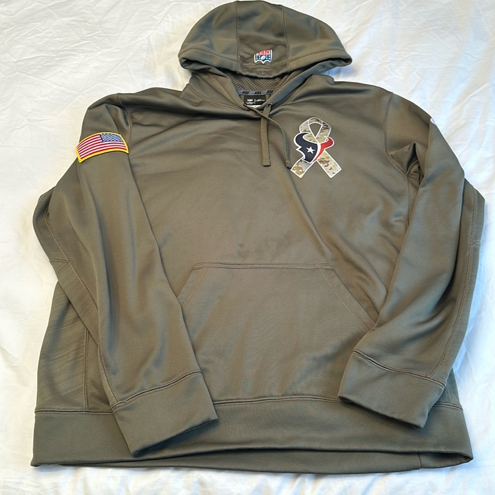 Houston Texans Salute to Service Nike therma-fit hoodie XL